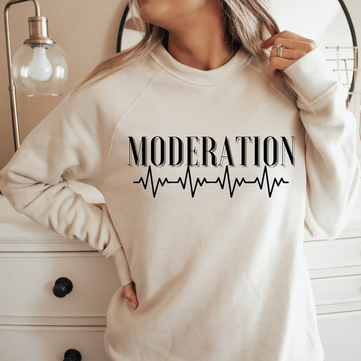 Moderation Heart Beat Crewneck Sweatshirt