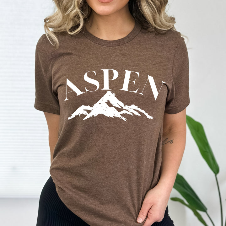 Aspen Colorado Mountain Graphic T Shirt